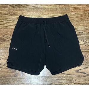 BYLT Mens Black 6" SWIFT Linerless Compression Shorts Stretch Gym Sz XL